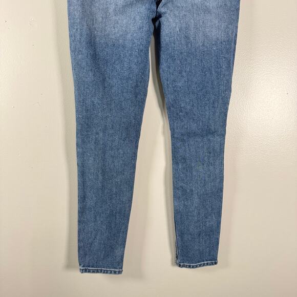 Hudson Women's Blue Stretch Natalie Midrise Super Skinny Crop Jeans Size 26 - Picture 6 of 10
